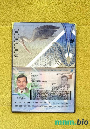 Trynidad i Tobago zdjęcie do paszportu pliki PSD, skan i fotografowany obraz